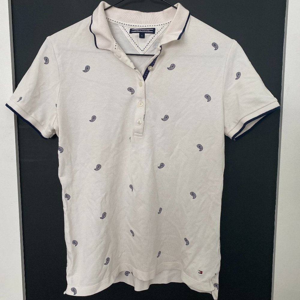 Tommy Hilfiger Women's Polo Stretch Cotton Shirt Flag Logo